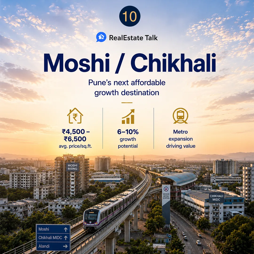 10. Moshi & Chikhali - PCMC's Industrial-IT Crossover - Top 10 Fastest Growing Locations in Pune 2026